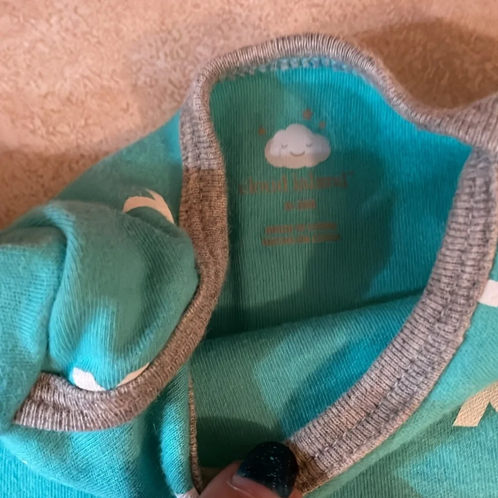 3 PCS Bundle Infants Newborn One Piece Onesies - Blue and Gray Great Condition